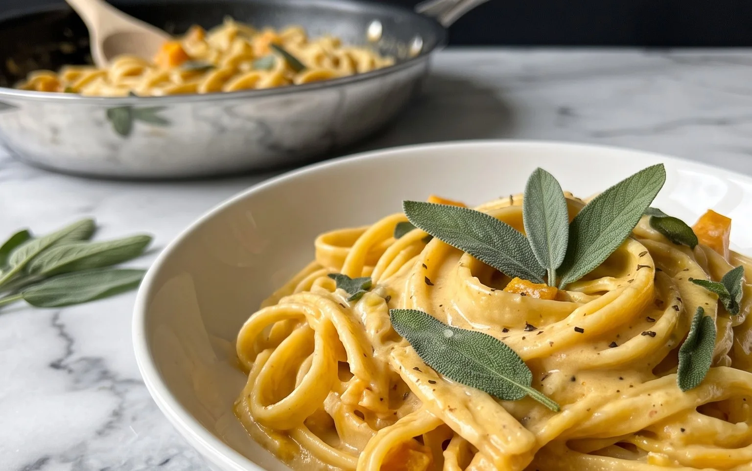 Pâtes Courge Butternut & Sauge : Réconfort d&rsquo;Automne